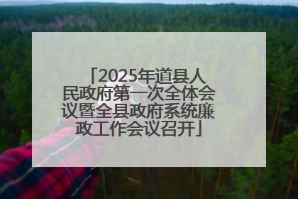 2025年道县人民政府第一次全体会议暨全县政府系统廉政工作会议召开
